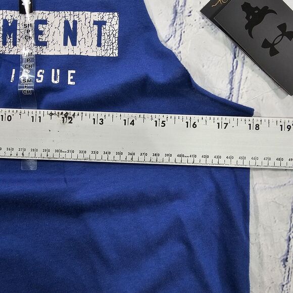 Under Armour MENS SIZE S Project Rock Iron Paradise Tank Shirt Blue 1377290-471 - Picture 3 of 9